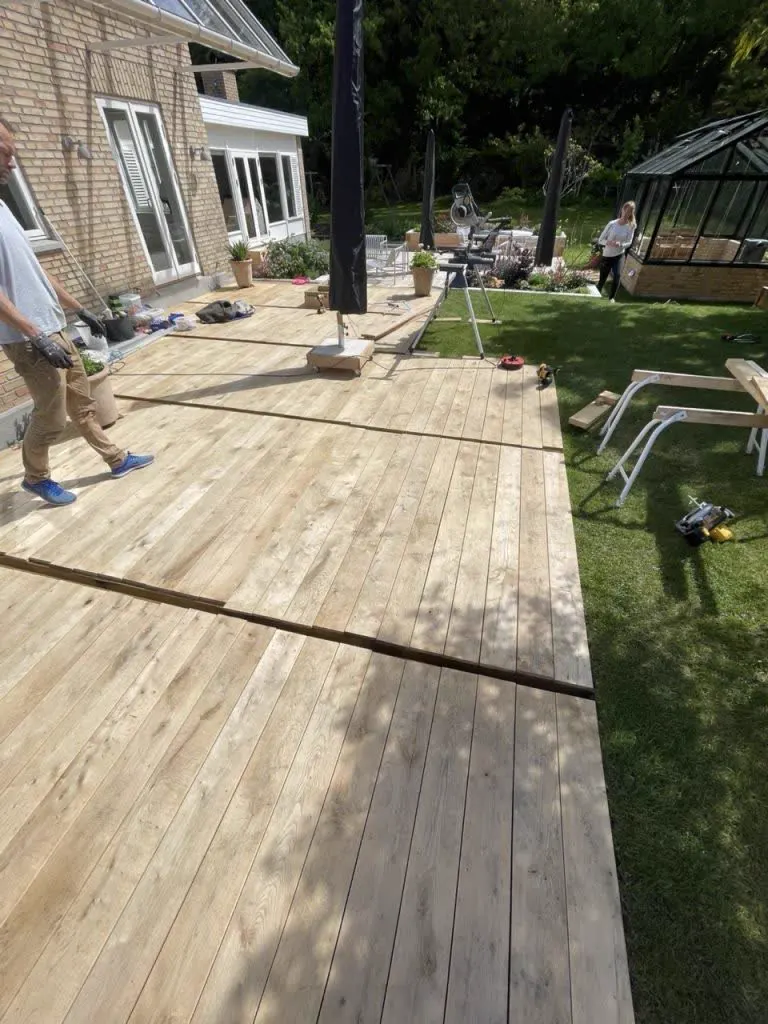Ny træterrasse på Sjælland